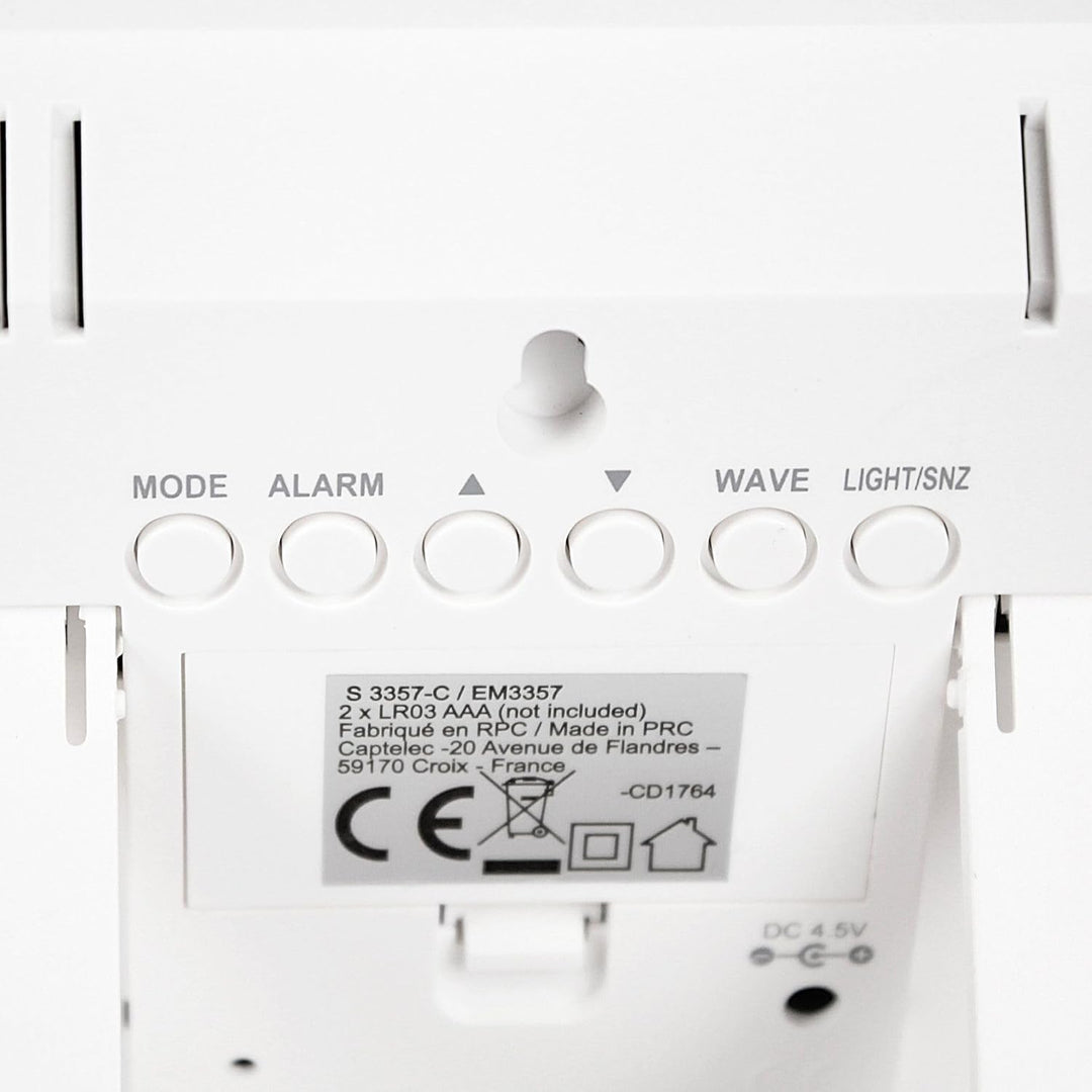 FISHTEC – Color My Day Wetterstation für den Innenbereich – Farb-LCD-Bildschirm – Temperatur, Luftfe