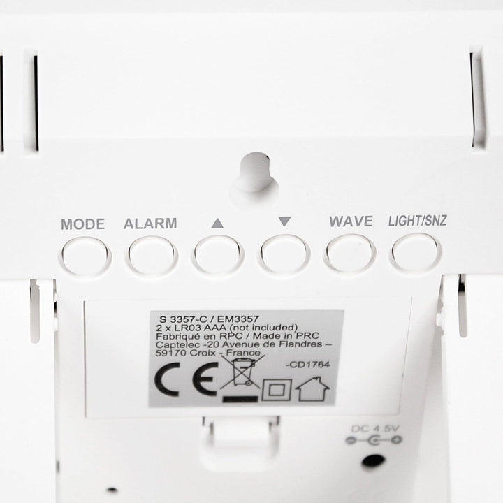 FISHTEC – Color My Day Wetterstation für den Innenbereich – Farb-LCD-Bildschirm – Temperatur, Luftfe