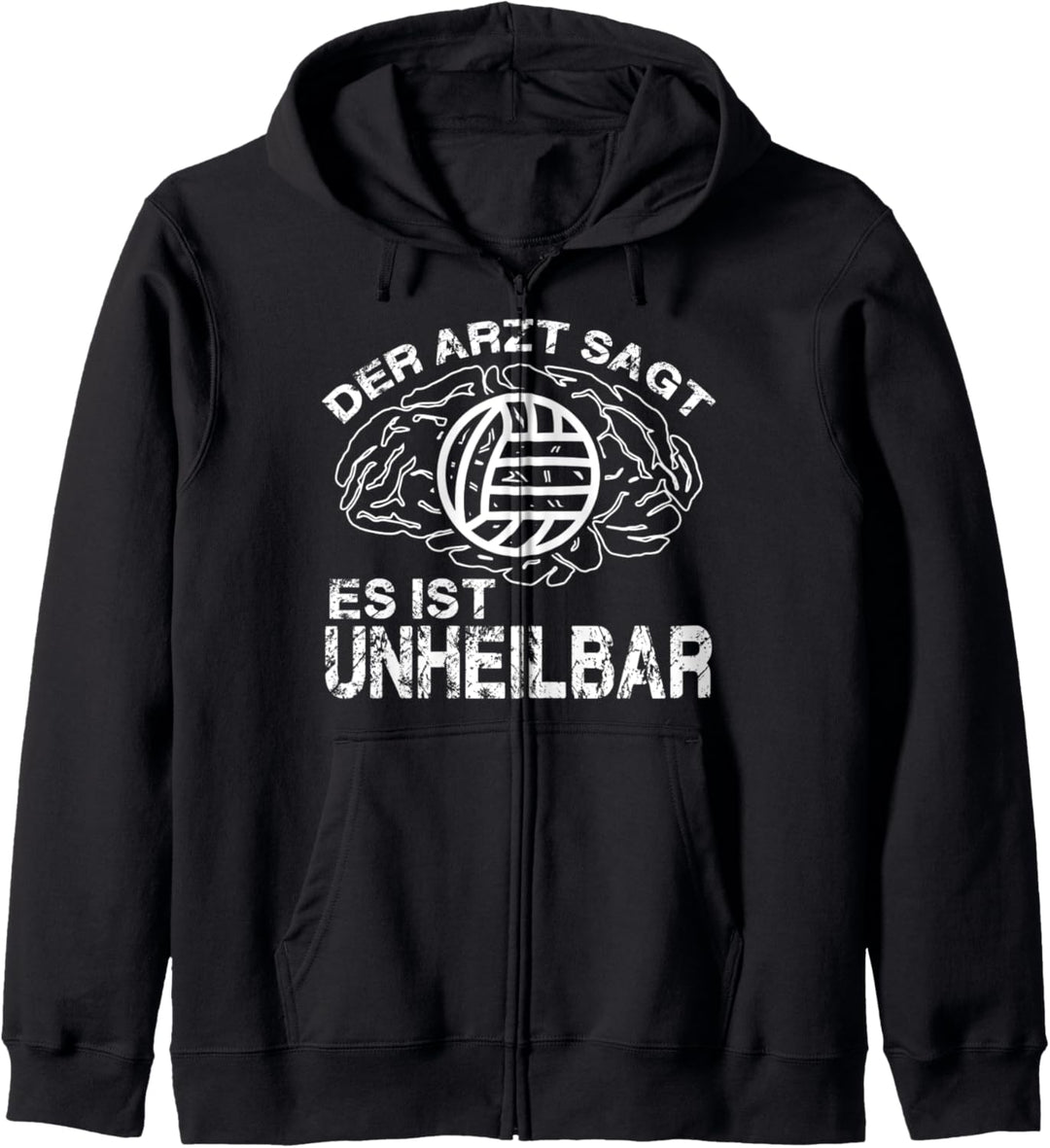 Volleyball Fun Beachvolleyball Geschenkidee für Volleyballer Kapuzenjacke