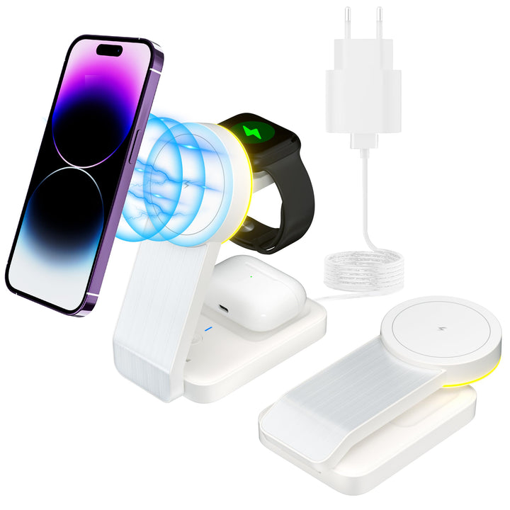 tigratigro Wireless Charger für Magsafe Ladegerät Faltbar,iPhone Ladestation Kompatibel mit Magsafe