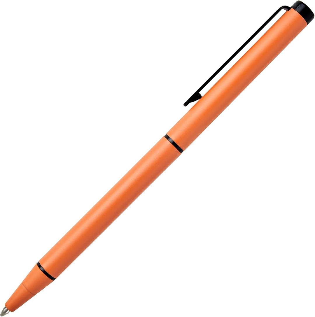 Hugo Boss Cloud Kugelschreiber aus Messing in der Farbe Papaya Orange Matt, Länge: 14cm, Minenfarbe: