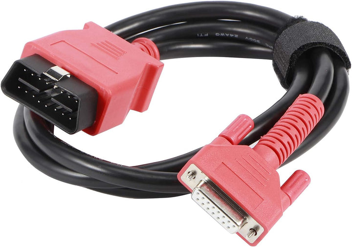 Qiilu OBD2 Auto Diagnosekabel, Scanner Haupttestdatenkabel OBD2 Kabelersatz Passend für MaxiSys MS90