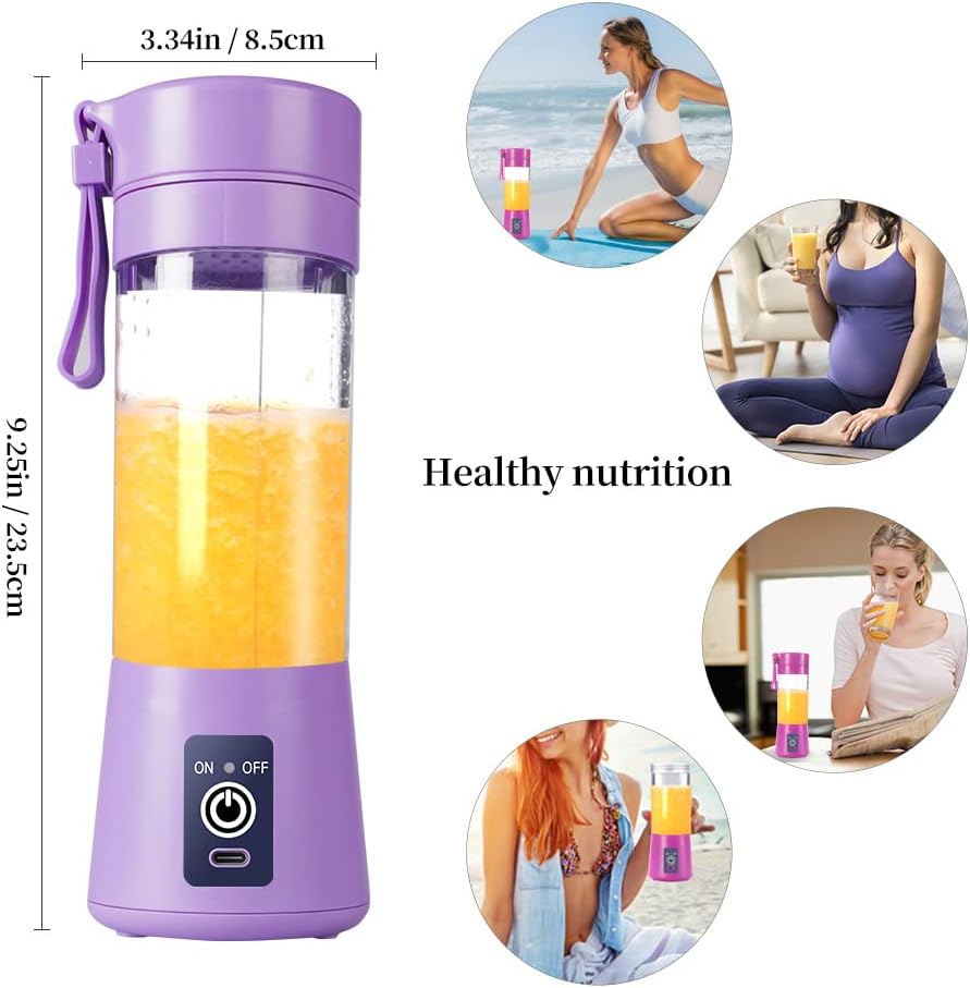 Mixer Smoothie Maker, Elektrischer USB-Entsafter Mixer, Tragbarer Mini-Mixer für Shakes und Smoothie
