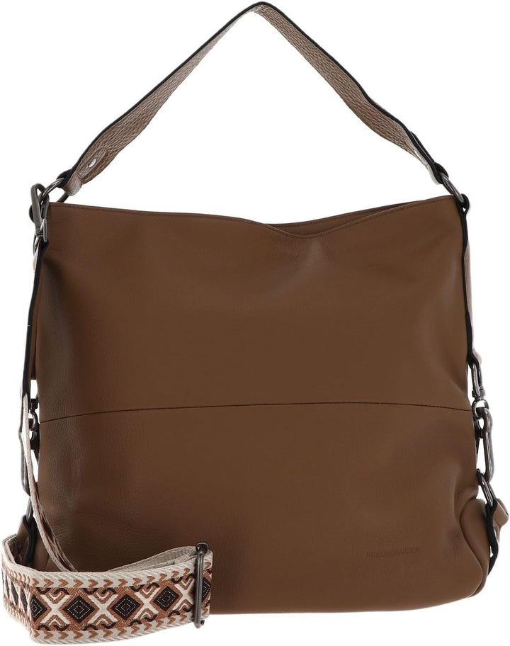 FREDsBRUDER Sha Na Na Schultertasche Leder 39 cm Iced Coffee, Iced Coffee