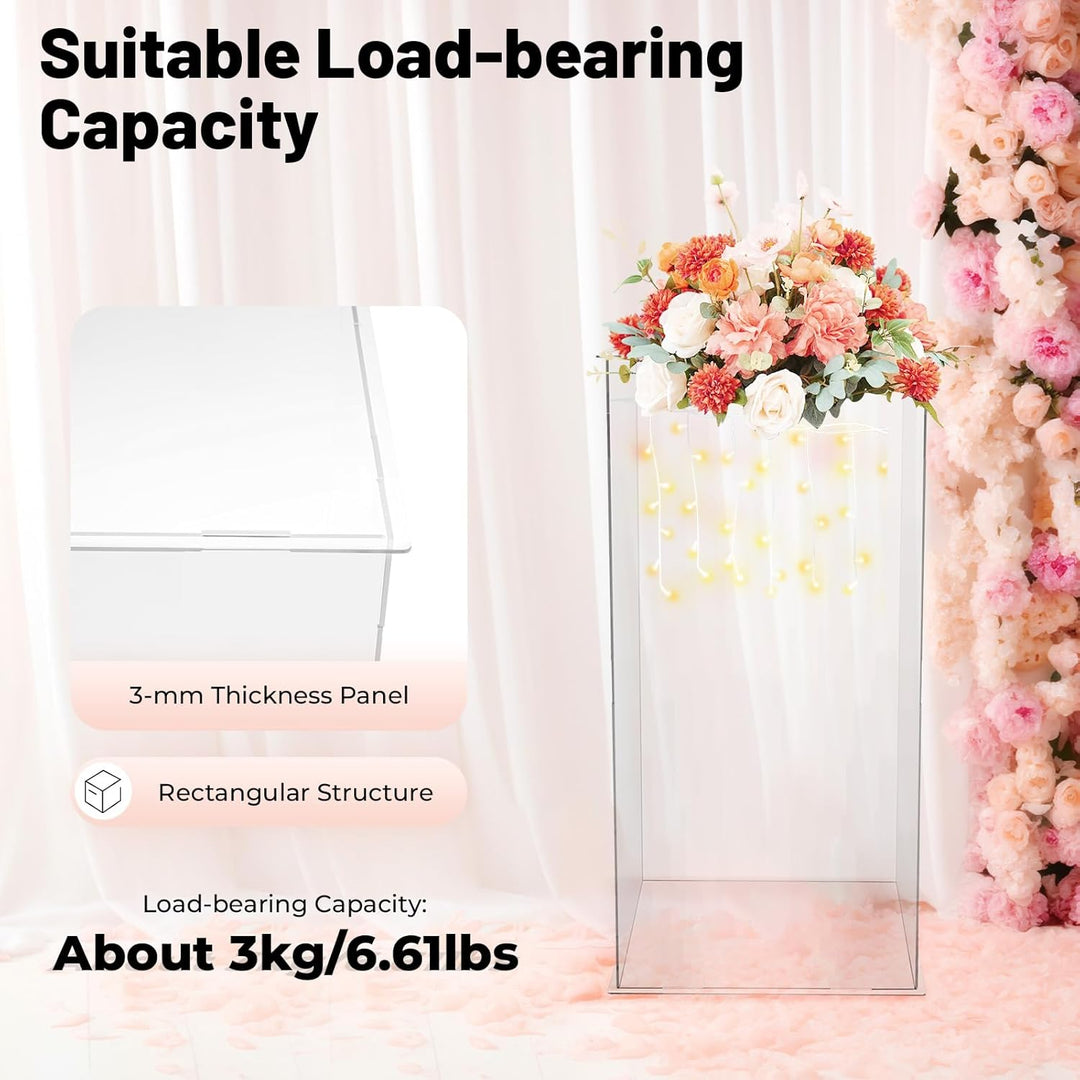 Acryl Präsentationsständer Transparent 60cm – Moderner Display Ständer für Blumen, Deko, Sammlerstüc