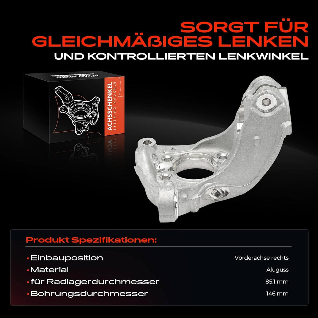 Achsschenkel Vorne Rechts für A3 8P Leon 1P1 Alhambra 710 CC Passat 365 357 3C5 Sharan 7N 2005-2019