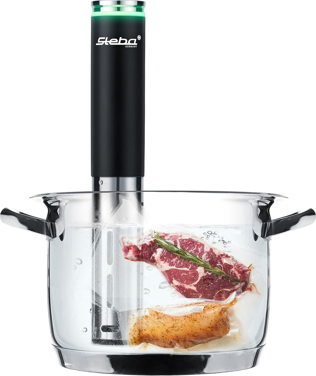Steba Sous-Vide Stick, 1200 Watt, Temperatureinstellung bis 95°C, Touch-Display, 0,1°C Abweichung, P