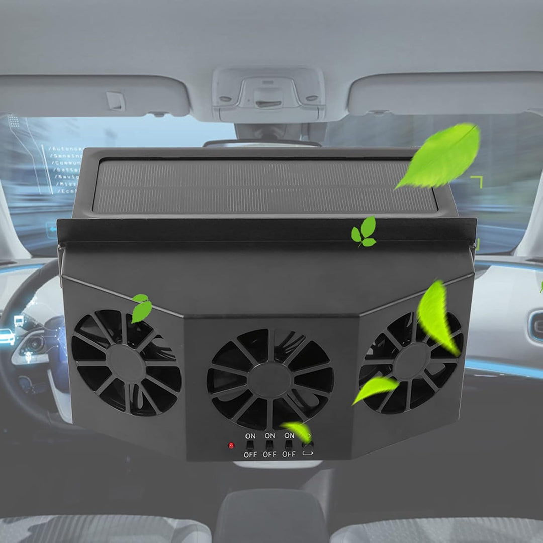 Auto Fanr Powered Heat Window Vent Auto Pet Cooling Fan Ac16 Car Window Fan Schwarz Abs Portabler Po
