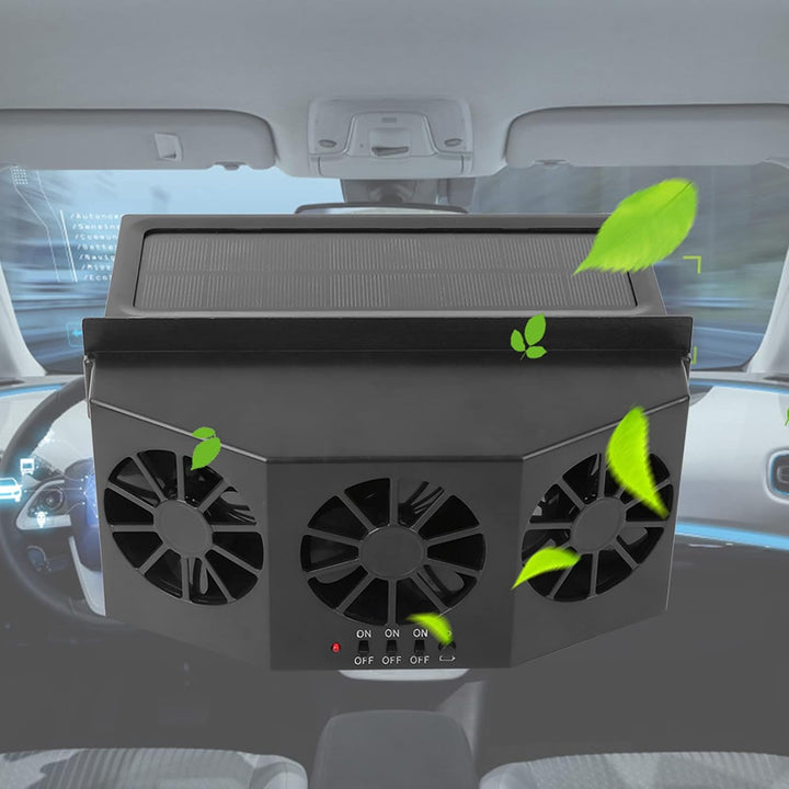 Auto Fanr Powered Heat Window Vent Auto Pet Cooling Fan Ac16 Car Window Fan Schwarz Abs Portabler Po