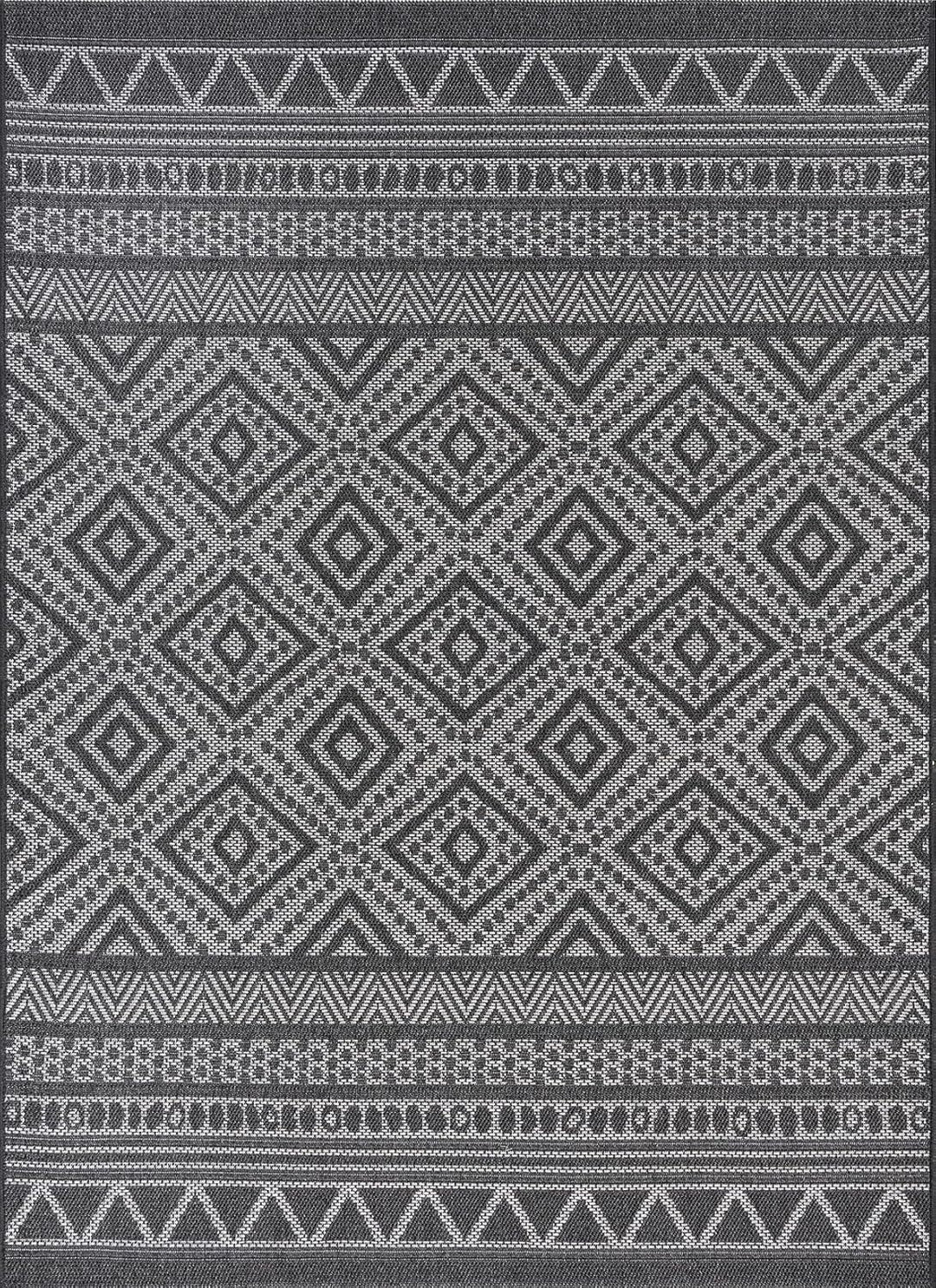 Mia´s Teppiche Denver robuster Outdoor Teppich, modern, Wetterfest & UV-beständig, für Balkon, Terra