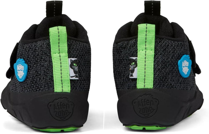 Affenzahn Übergangsschuh Knit Happy wasserdicht atmungsaktiv vegan mit Kaltfutter, Klettverschlüssen