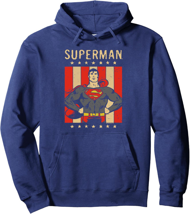 Superman Retro Liberty Pullover Hoodie