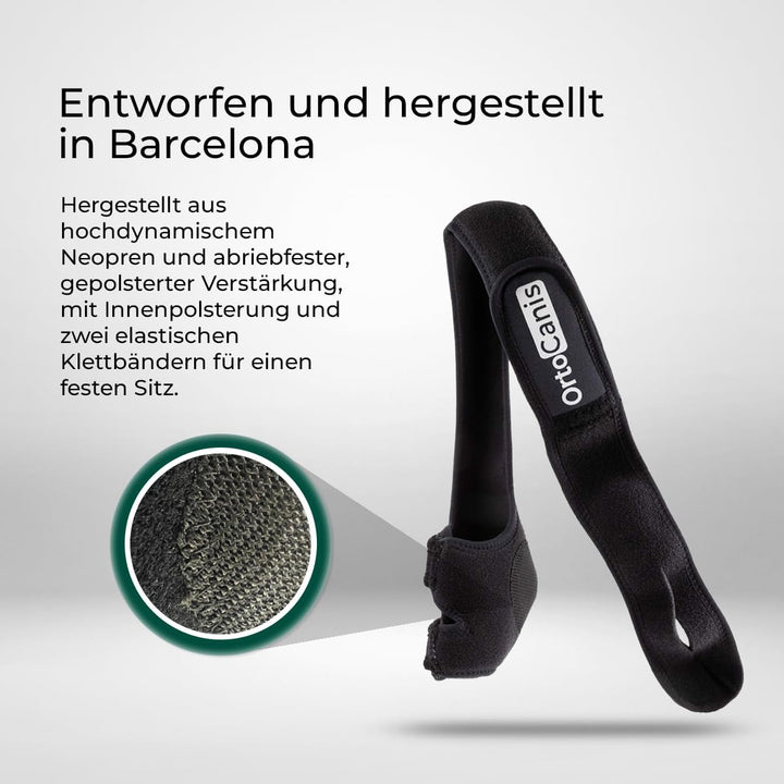 Ortocanis - Ellenbogenbandage für Hunde - Ellenbogenschoner für Linkes - Bei Arthrose im Ellbogen -