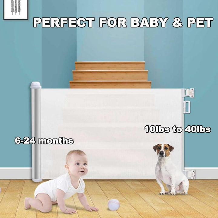 Treppenschutzgitter & Türschutzgitter Ausziehbar, türgitter für Babys, Hunde & Katzen – Sicherheitsa
