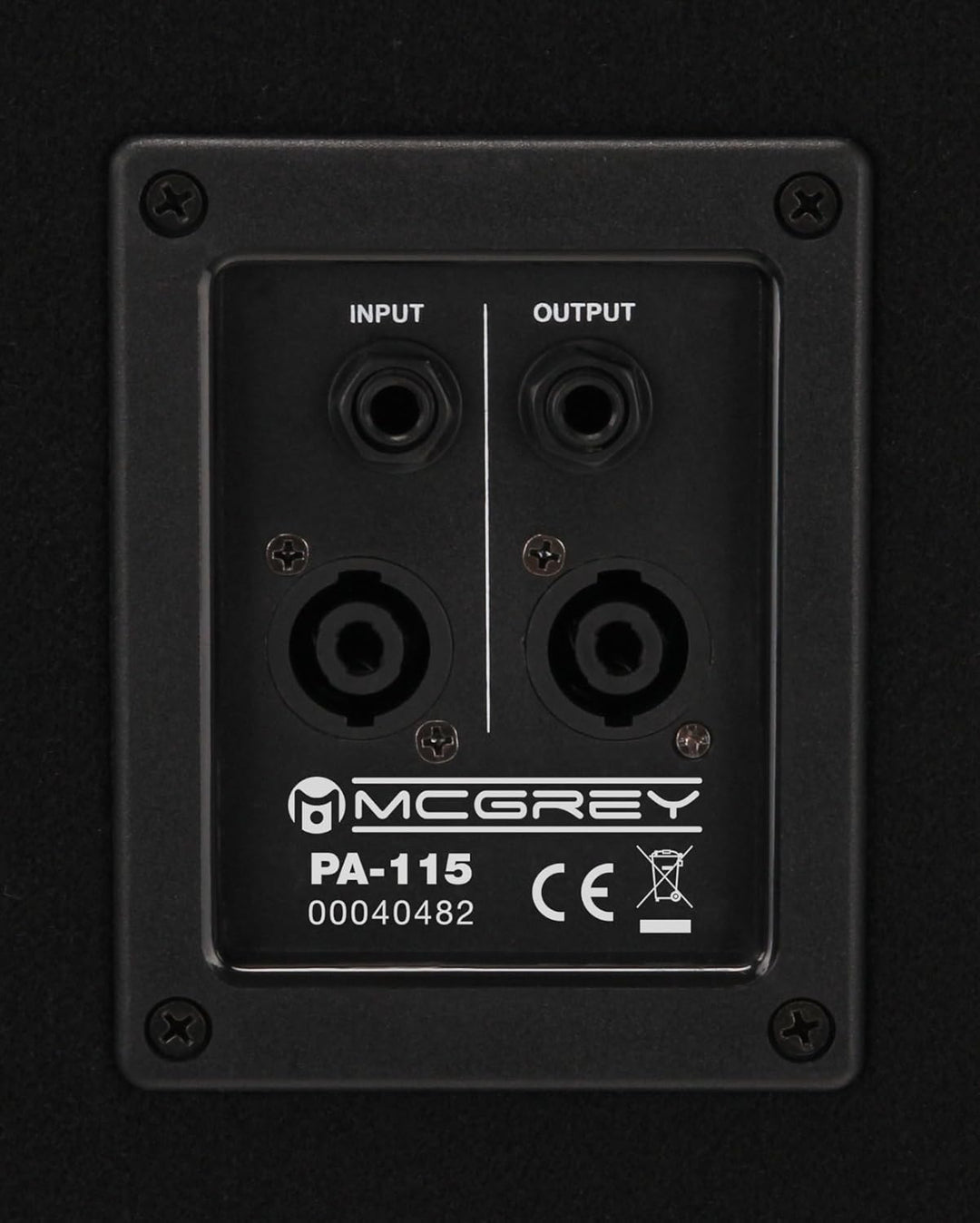 McGrey PA-115 15/2 Passive Box (DJ, PA, 2-Wege Lautspercher, Trapezform, 100/200/400 Watt (RMS/Musik