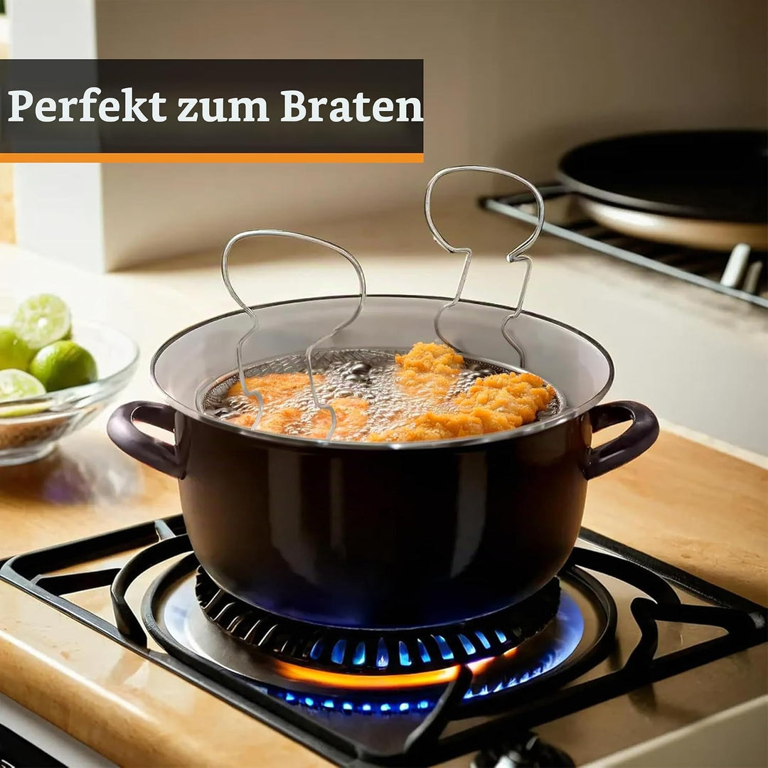 Premier Housewares 102102 Friteuse, metall, 5 liters, schwarz Schwarz Fritteuse, Schwarz Fritteuse