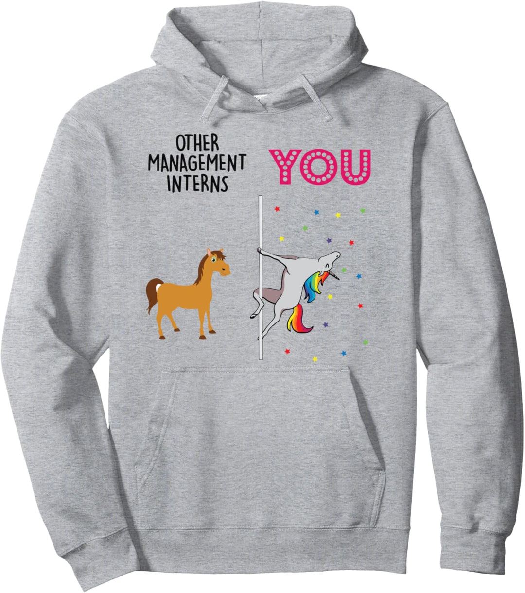 Management Intern Funny Unicorn Pullover Hoodie