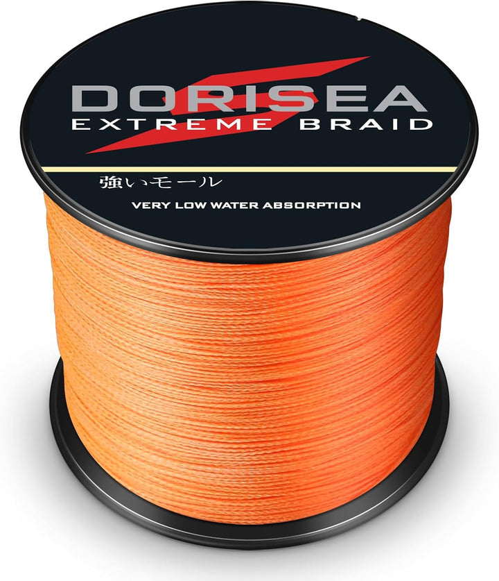 DORISEA Extreme Braid 100% PE 300 m geflochtene Angelschnur 2,7–250 kg Test-Angeldraht, Angelschnur,