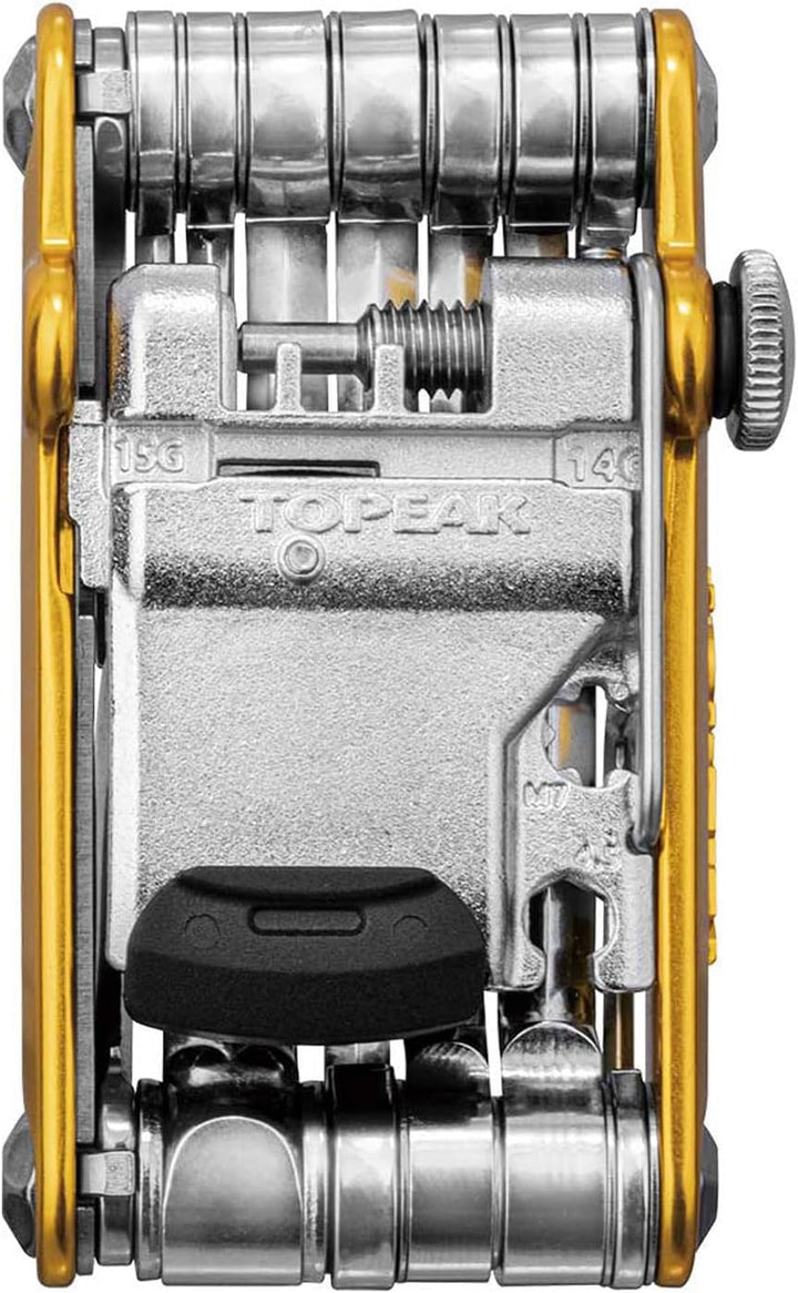 Topeak Unisex – Erwachsene Mini PT30 Multitool, Gold, 7,4 x 4 x 1,9 cm Einzelbett, Einzelbett