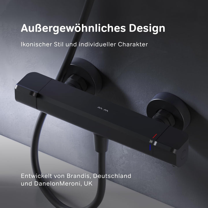 FNA40022 Flash Thermostatischer Duschmischer, Flash Schwarz