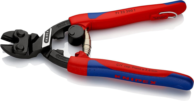 Knipex CoBolt® Kompakt-Bolzenschneider schwarz atramentiert, mit schlanken Mehrkomponenten-Hüllen, m