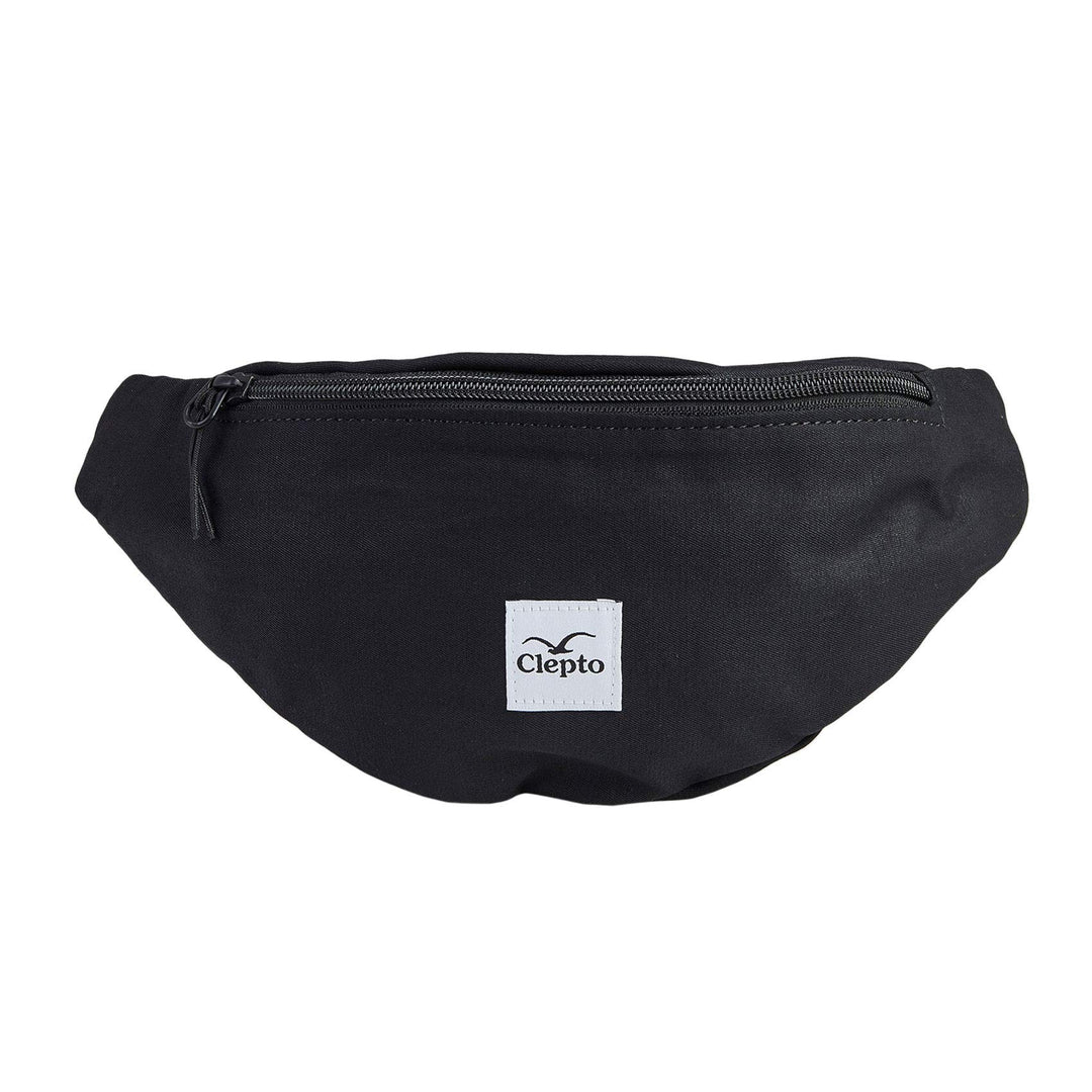 Cleptomanicx Hipbag C.I. Patch (Black), Schwarz