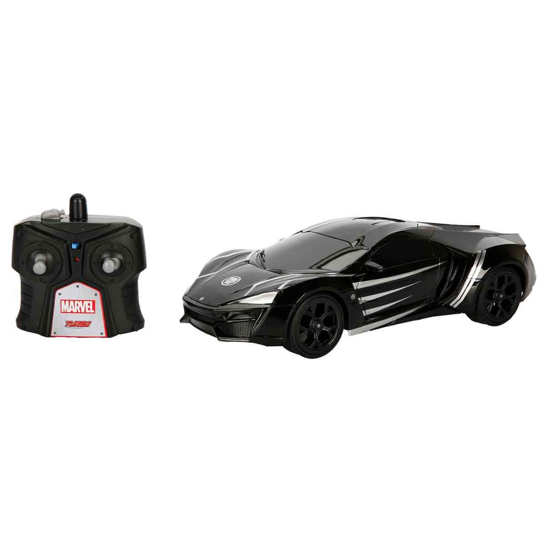 Jada Toys Marvel Black Panther RC Lykan Hypersport, Turbofunktion, RC Auto, Ferngesteuertes Auto mit