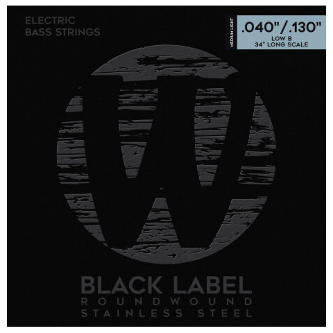 Warwick Black Label Bass .040-.130 - 5-String Set ML, Low B