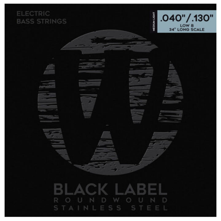 Warwick Black Label Bass .040-.130 - 5-String Set ML, Low B