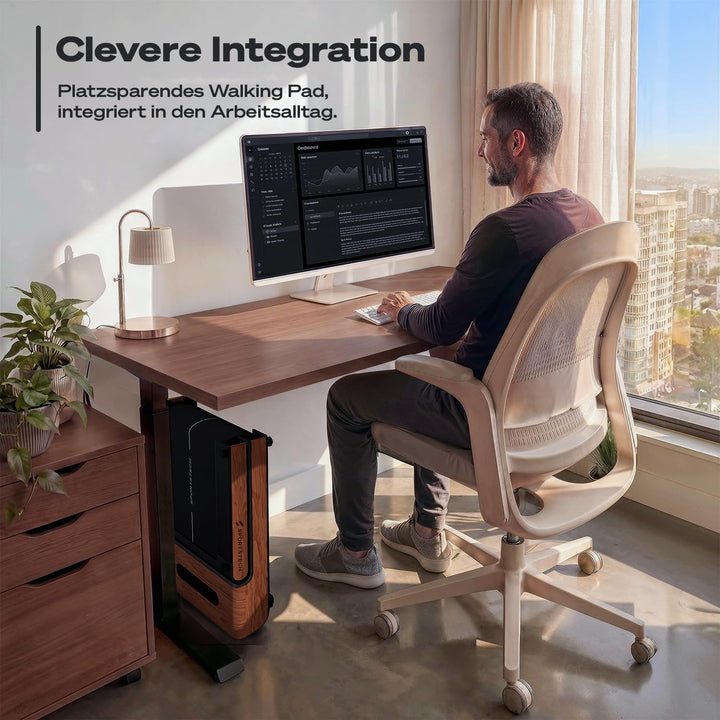 Sportstech Walking Pad für Zuhause klappbar, bis 8 km/h, Schrittezähler, für Schreibtisch und Büro,