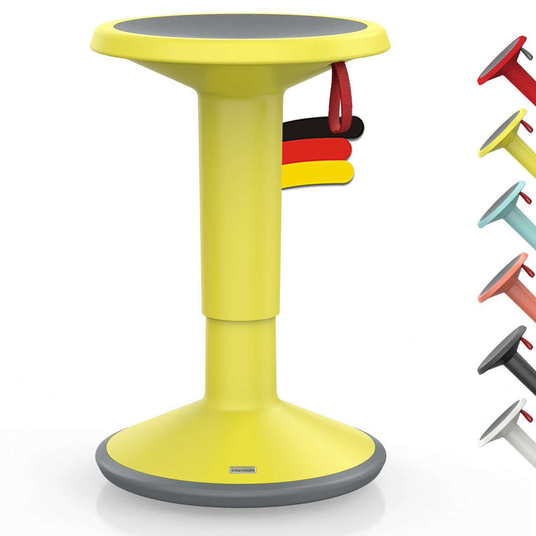 Interstuhl UPis1 - ergonomischer Sitzhocker mit Schwingeffekt - höhenverstellbar - Hocker mit rutsch