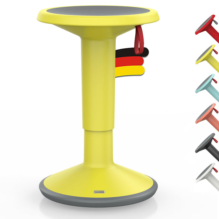 Interstuhl UPis1 - ergonomischer Sitzhocker mit Schwingeffekt - höhenverstellbar - Hocker mit rutsch