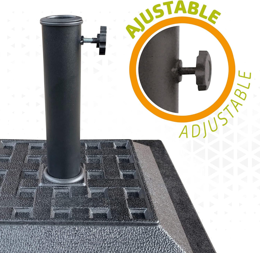 AKTIVE 61053 Kunststoffhalter für Sonnenblende quadratisch 38-48