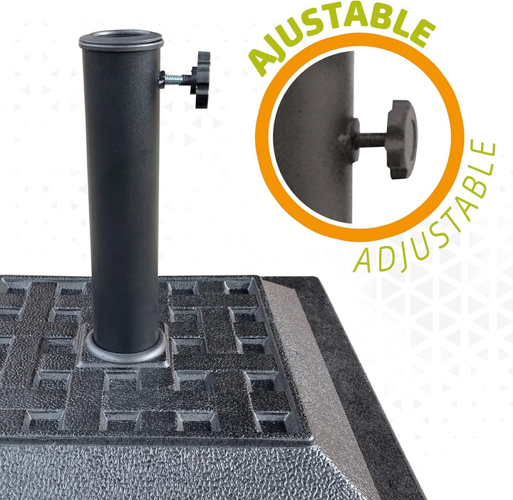AKTIVE 61053 Kunststoffhalter für Sonnenblende quadratisch 38-48