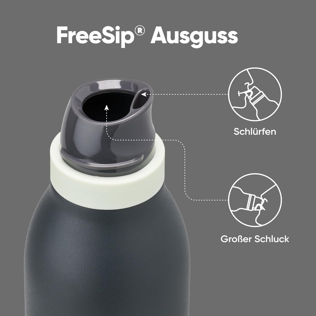 Owala FreeSip Twist Isolierte Edelstahl Trinkflasche mit Strohhalm, 710 ml – BPA-frei, optimal für S