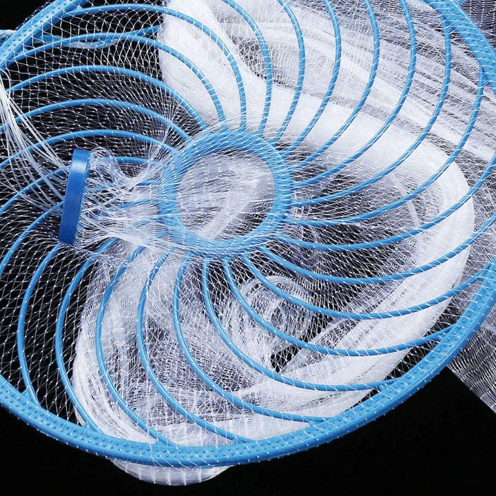 Wurfnetz Zum Fischen, Tragbares Fischernetz, Nylon Mesh Fischnetz zum Fangen von Angelnetz Angelzube
