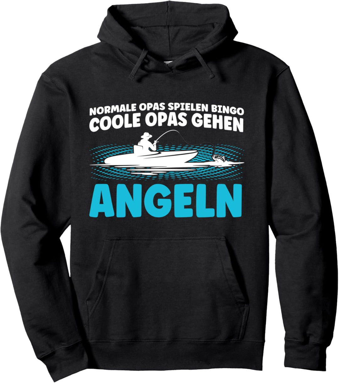 Coole Opas gehen Angeln Angeler Opa Pullover Hoodie