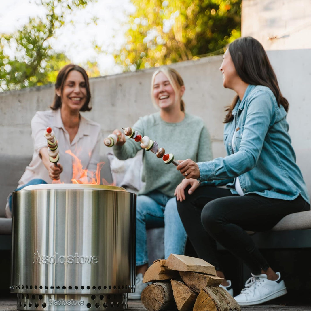 Solo Stove Feuerschale Bonfire 2.0 mit Standfuss | Feuerstelle für Raucharme Holzverbrennung, Heraus