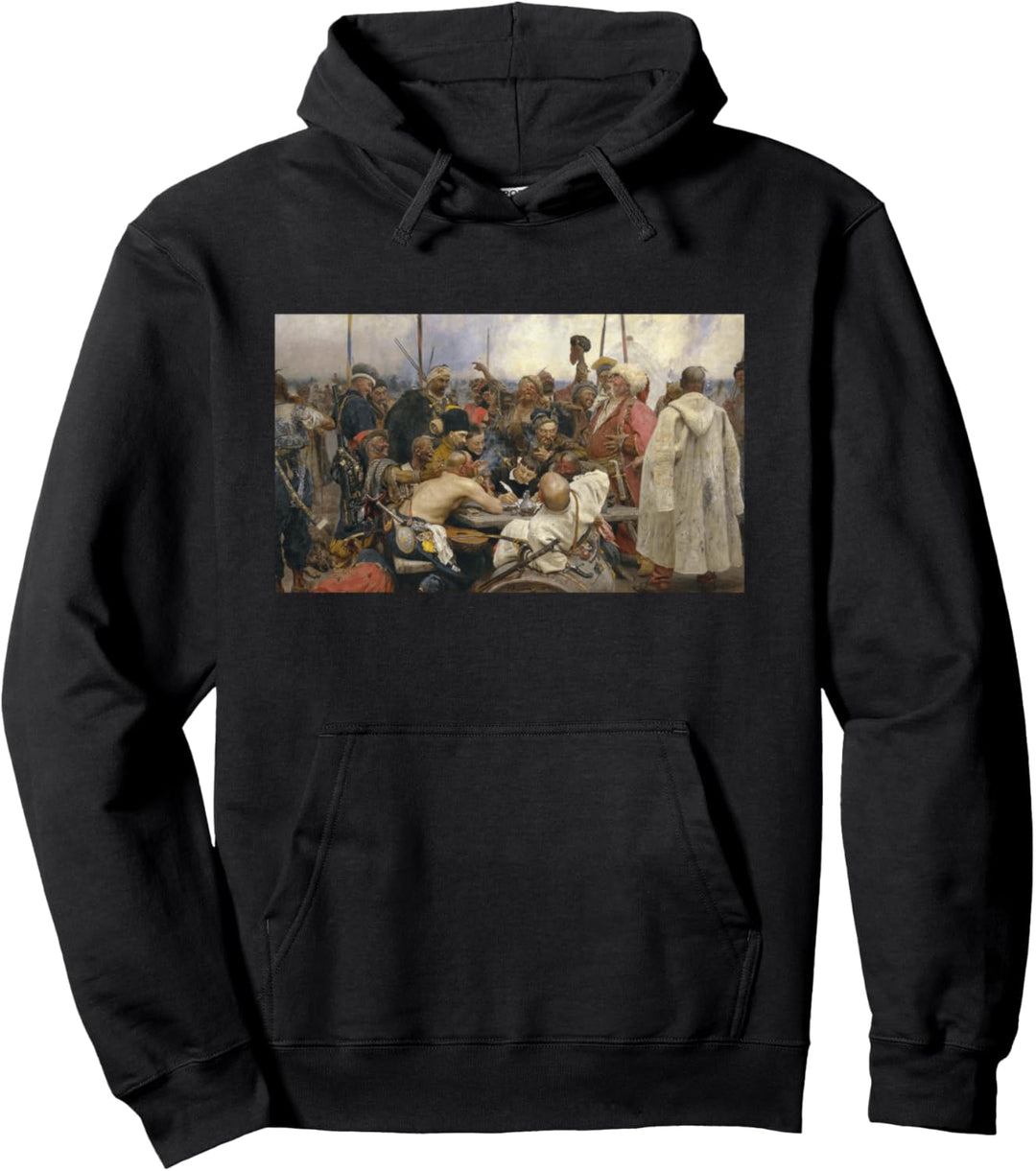 Antwort des zaporozhischen Kosakengemäldes von Repin Pullover Hoodie