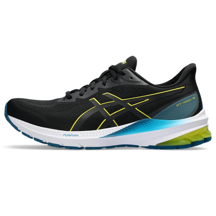 ASICS GT-1000 12 Laufschuh Herren 39 EU Black Bright Yellow, 39 EU Black Bright Yellow
