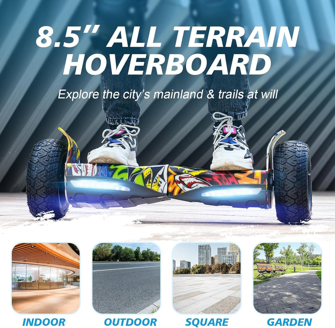 RCB Hoverboards SUV mit Sitz Hoverboards Off-Road, App-fähige Bluetooth Hoverboards, 8,5 '' Hummer +