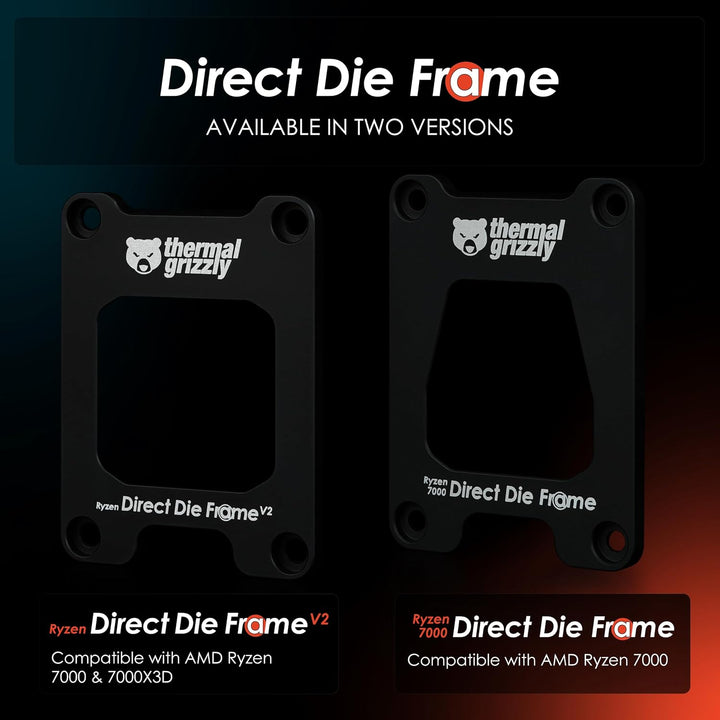 Thermal Grizzly Ryzen 7000 Direct Die Frame - Optimierter CPU-Befestigungsrahmen für maximale Kühlle