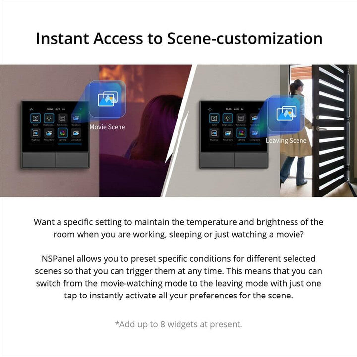 NSPanel Smart Touch Szene Wandschalter Funk Steuerung Display Funkschalter