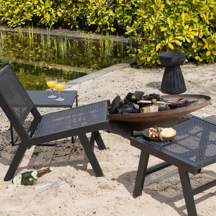 WOOOD Bikkel Hocker Rund - Natürliches Paulownia-Holz Langlebig Sitzhocker Planzentisch Couchtisch 2