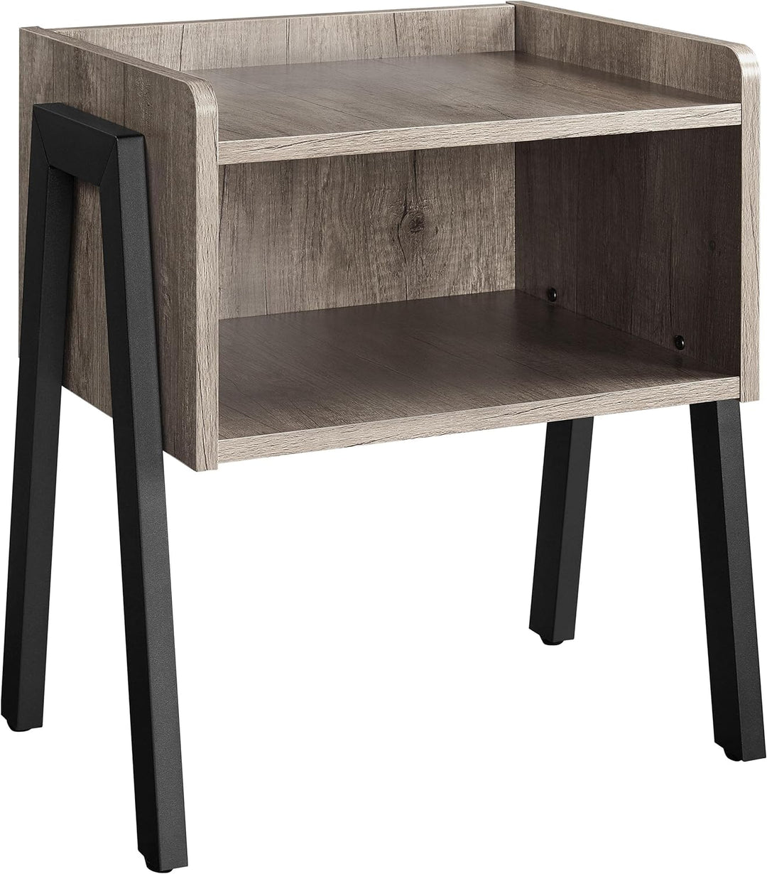 Yaheetech Nachttisch Retro Nachtschrank stapelbarer Nachtkommode Beistelltisch mit offenem Fach stab