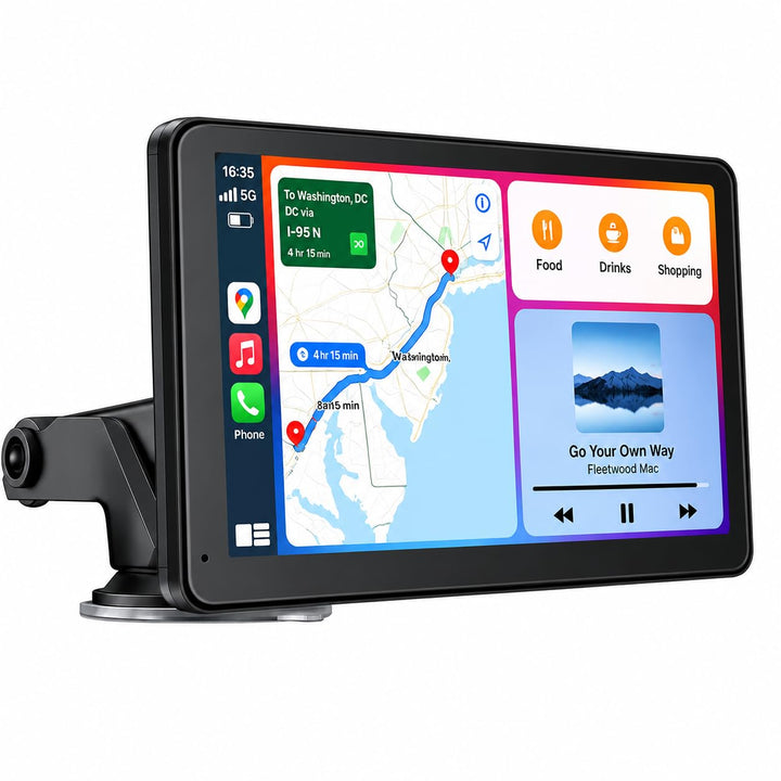 7” tragbarer CarPlay Display für Autos, 60FPS Car Play für Apple CarPlay &amp; Android Auto, Auto Displa