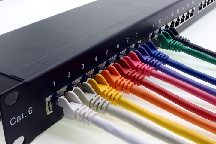 1aTTack.de Patchkabel – 10X 7,5m Ethernet, Netzwerk, Lan Kabel CAT6a (für Gigabit Netzwerke, Router,