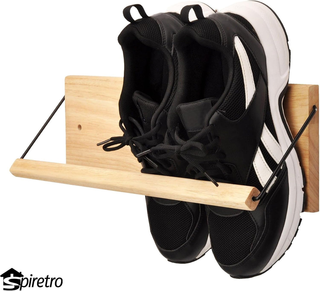 Schuhregal mit Dübel, Wandaufhängung, Schuhaufbewahrung für Sneaker, Hausschuhe, Stiefel im Eingangs