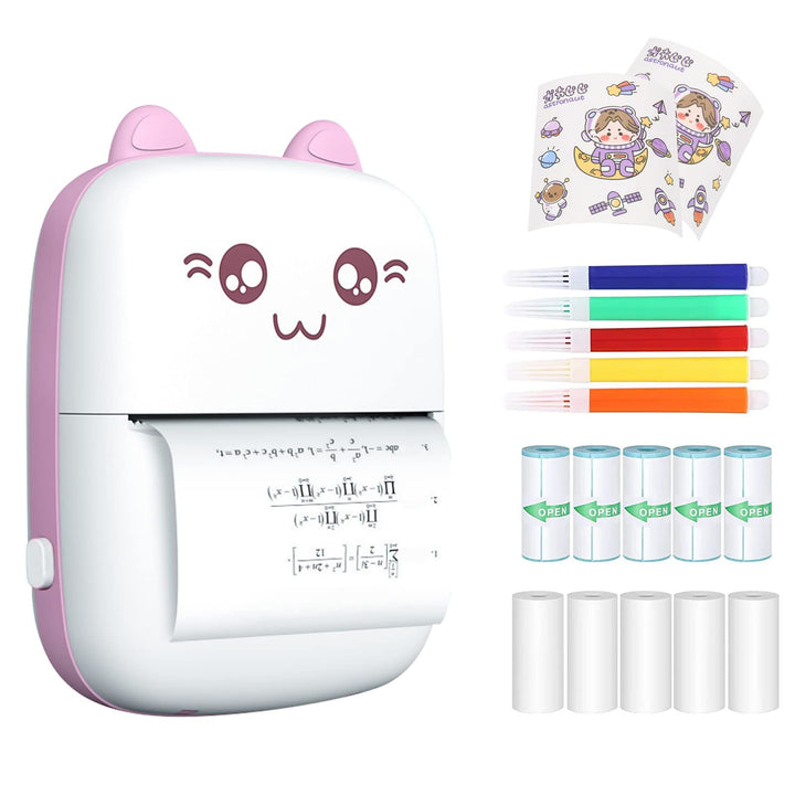 PNGOS Mobile Printer Bluetooth Printer Mobile Phone Inkless Thermal Printer Portable Photo Printer f