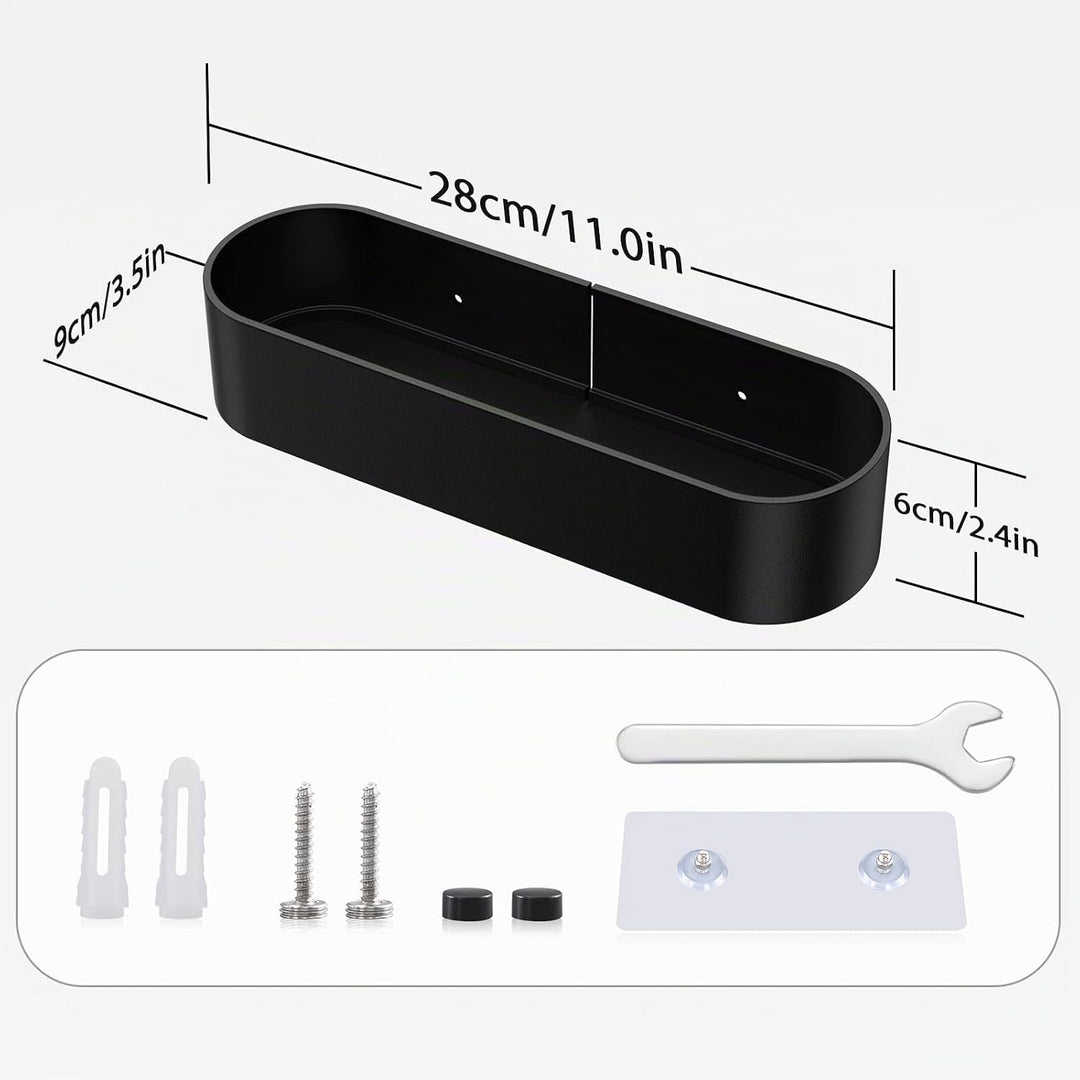 Qeekzeel Duschkorb Ohne Bohren Duschablage Nagelfrei Selbstklebend Aluminum Kein Schaden Wandhängend